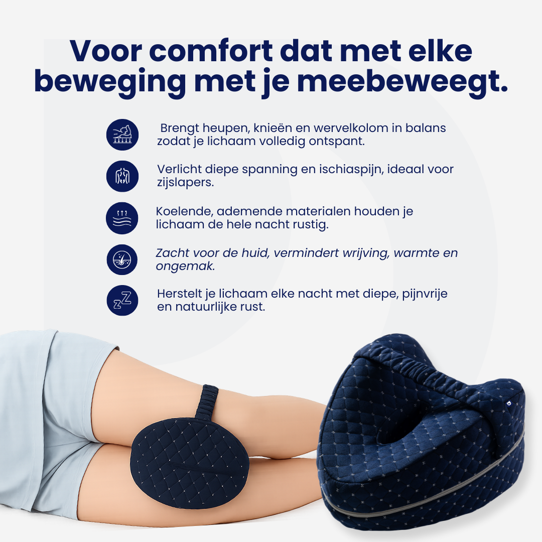 Het originele DreamSleepz Kniekussen – Ontspan je heupen, knieën en onderrug